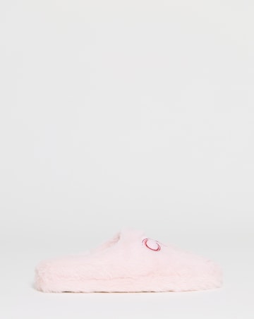 Sonnet Bow Fluffy Slippers - Extra Wide Fit (EEE)