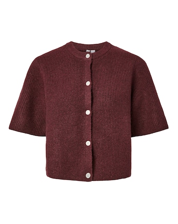 Pieces Half Sleeve Knit Cardigan