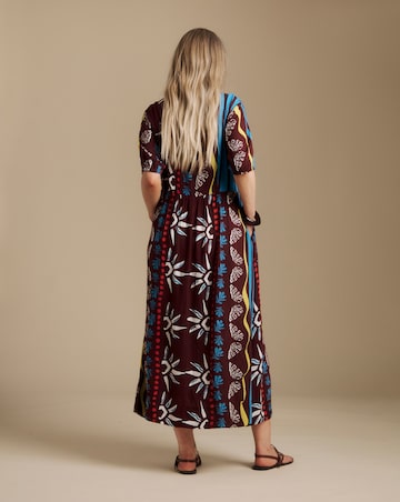 Julipa Crinkle Button Down Midi Dress