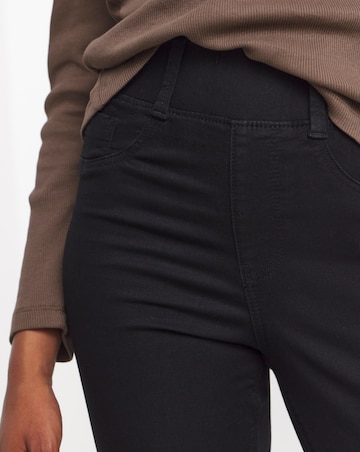 Black Stretch Slim Pull On Jeggings