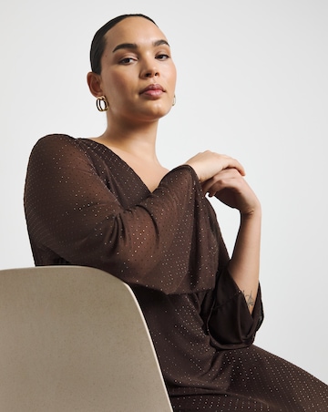 Joanna Hope Stretch Hotfix Midi Dress