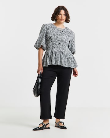 Black 24/7 Stretch Straight Leg Jeans