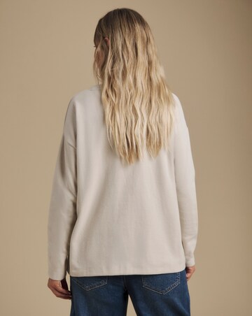 Julipa Brushed Pure Cotton Jersey Rib Cardigan