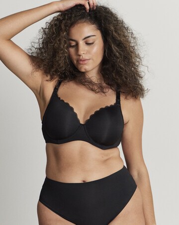 Figleaves Flexi Wire Moulded Nursing Bra C-H - Black