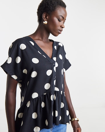 Short Sleeve Button Through Top