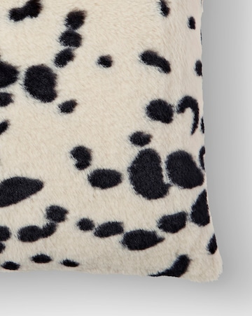 Snow Leopard Faux Fur Cushion