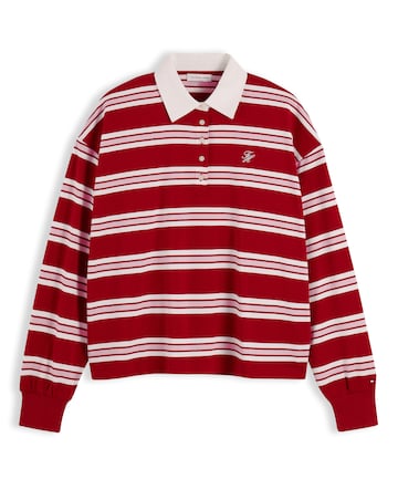 Tommy Hilfiger Rugby Stripe Polo Sweatshirt