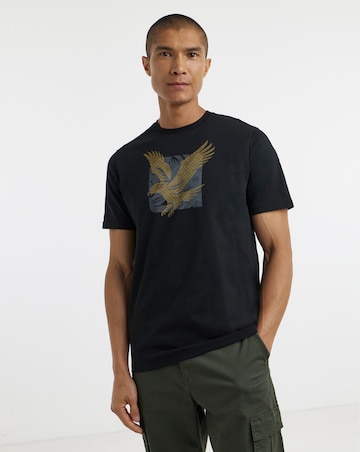 Lyle & Scott Short Sleeve Eagle Graphic T-Shirt - Black