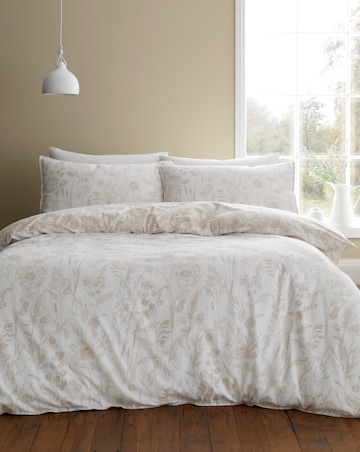 Bianca Brushed Floral Toile Duvet Cover Set