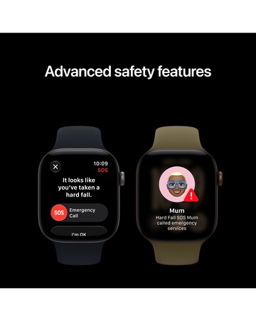 Apple Watch Series 12 GPS 46mm - Light Gold Aluminium/Sand Sport Band - S/M