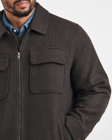 Jack & Jones Premium Wakefield Wool Blend Jacket - Chocolate
