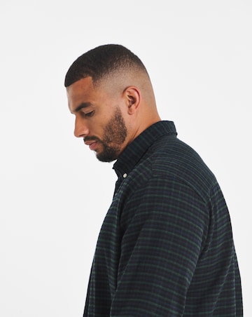 Jack & Jones Premium Stanley Flannel Long Sleeve Shirt - Blue