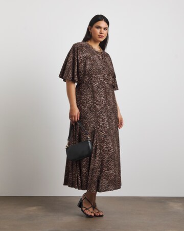 Joanna Hope Animal Print Tea Dress