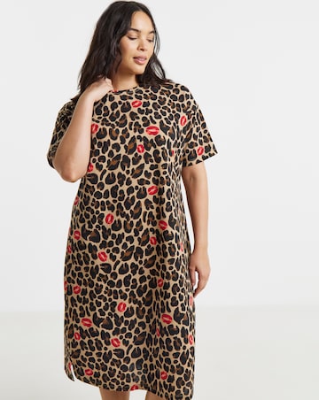 Pretty Secrets Value Nightie Animal And Lips Print