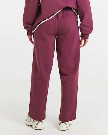 Simply Be Mulberry Whipstitch Barrel Leg Jogger