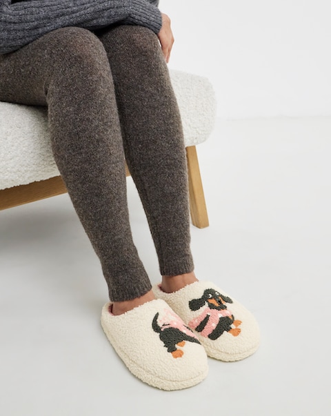 New In - Dog Borg Slipper Wide