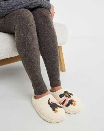 Frankfurter Borg Sausage Dog Slippers - Wide Fit (E)