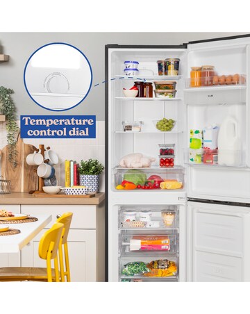 RUSSELL HOBBS 50/50 FRIDGE FREEZER W/ WD