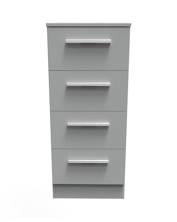 Eider Ready Assembled 4 Drawer Tallboy - Kids