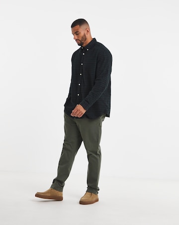 Jack & Jones Premium Stanley Flannel Long Sleeve Shirt - Blue