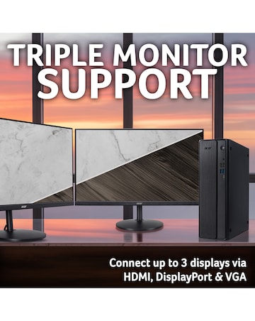 Acer Aspire XC Desktop Tower - Ryzen 5 3500U 8GB 512GB SSD