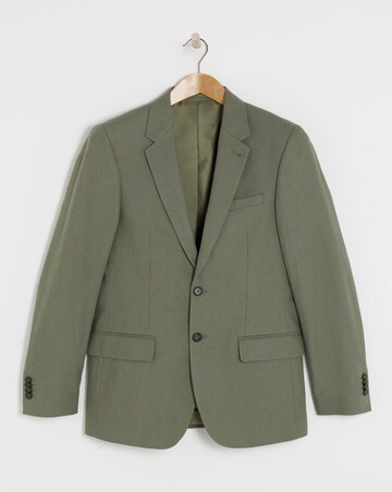 Regular Fit Linen Blend Suit Jacket