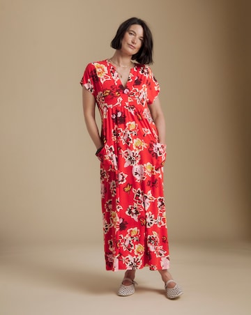 Julipa Petite Pocket Jersey Midi Dress