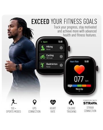 Reflex Active Spectre Silicone Strap Smart Watch - Navy