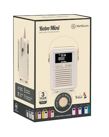VQ Retro Mini DAB Radio - Oak