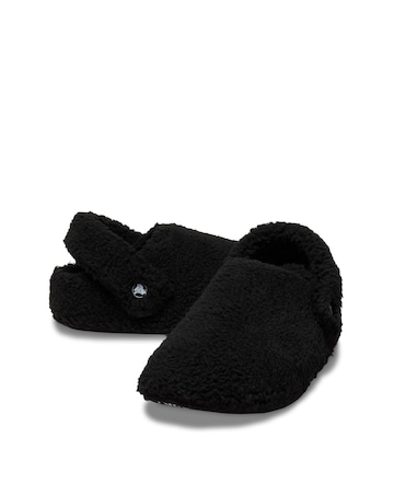 Croc Black Classic Cozzzy Slipper - Standard Fit