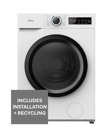 Midea 9kg Washing Machine - White + Installation