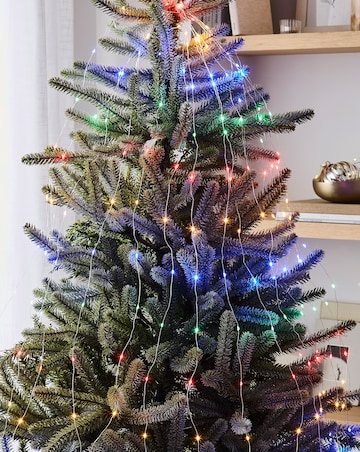 Multi Coloured Cascading Tree Lights