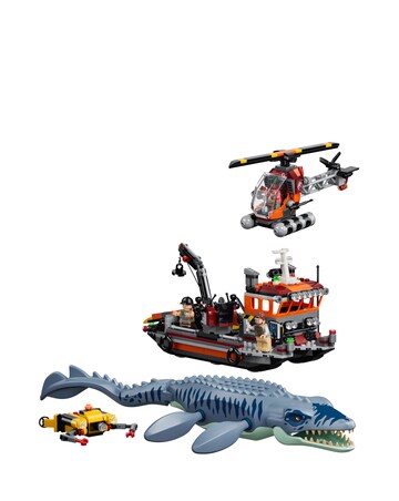 LEGO Jurassic World Mosasaurus Dinosaur Boat Attack 77983