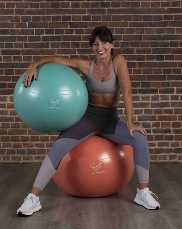Davina McCall 65cm Gym Ball with Pump Yellow