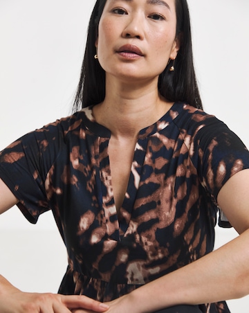 Notch Neck Maxi Dress