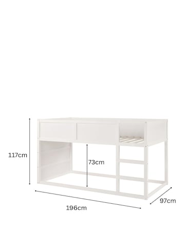 Aspire Kids Hideout Midsleeper Single Bed