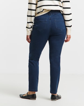 Dark Blue Stretch Slim Pull On Jeggings