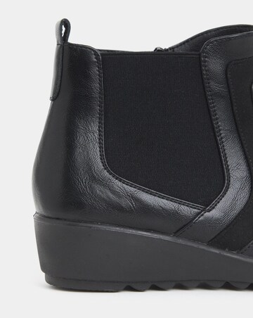 Cushion Walk Chelsea Wedge Boots - Extra Wide Fit (EEE)