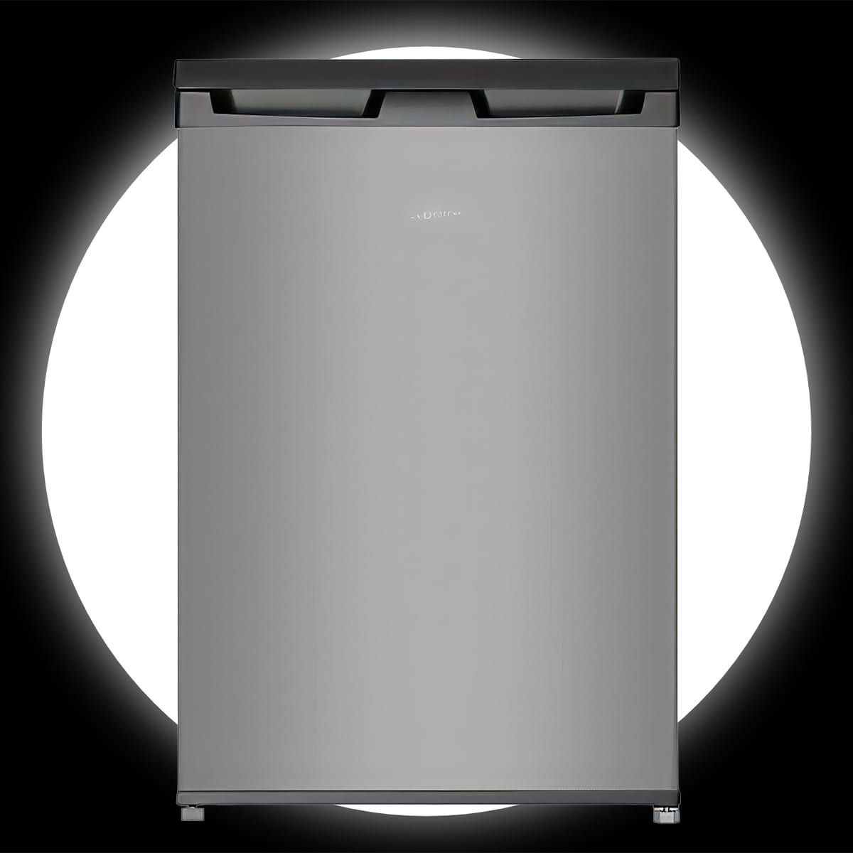 A stainless steel refrigerator.