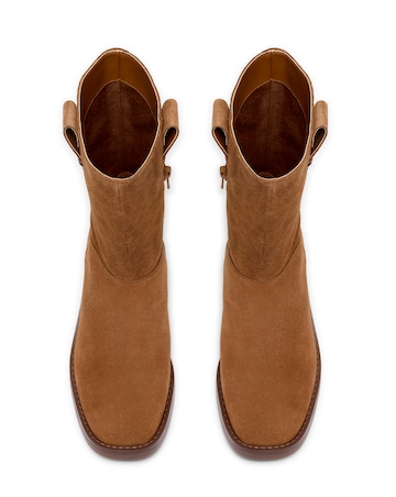 Clarks Suede Digby Slouchy Ankle Boot - Standard Fit (D)