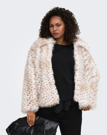 Only Animal Print Faux Fur Jacket