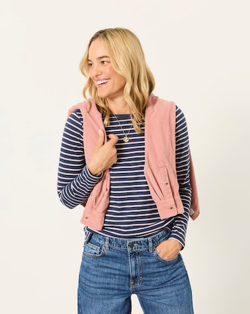 Fatface Breton Lurex Top