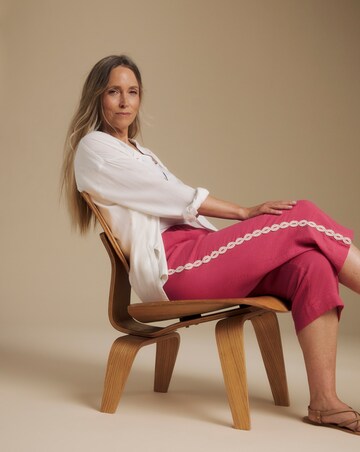 Julipa Cheesecloth Crop Trouser