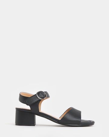 Robin Two Part Block Heel Sandals - Wide Fit (E)