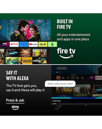 Toshiba 55UF2653DB 55in 4k Ultra HD Smart TV with Freely