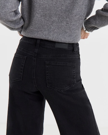Magisculpt Washed Black Wide Leg Jeans