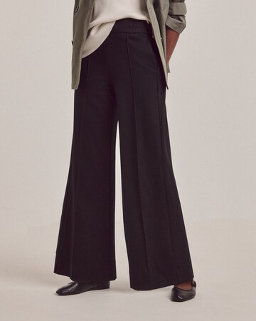 Anthology Black Ponte Pull On Wide Leg Trouser