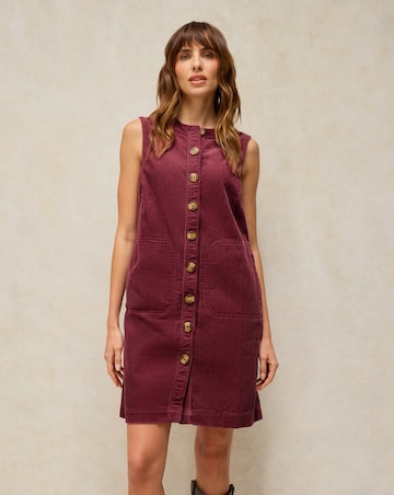 White Stuff Millie Cord Shirt Dress