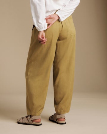 Julipa Linen Tailored Tapered Trousers