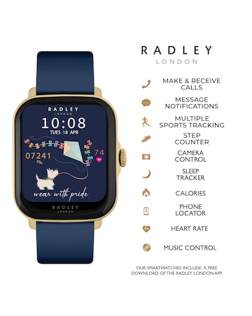 Radley Series 20 Smart Calling Watch with Navy Silicone Strap